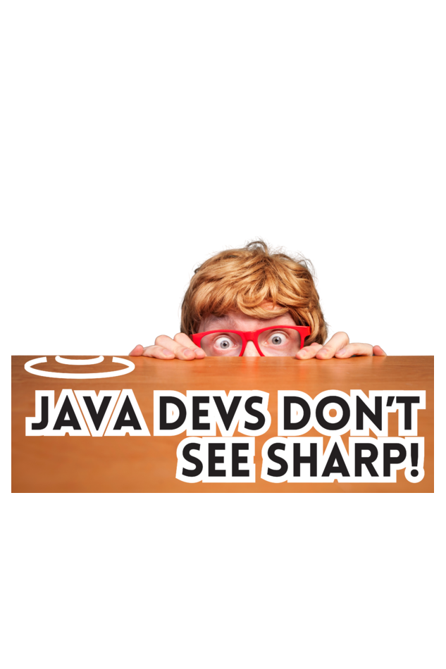 Java Devs Don't See Sharp - Funny Programmer T-Shirt for Coders and Tech Enthusiasts