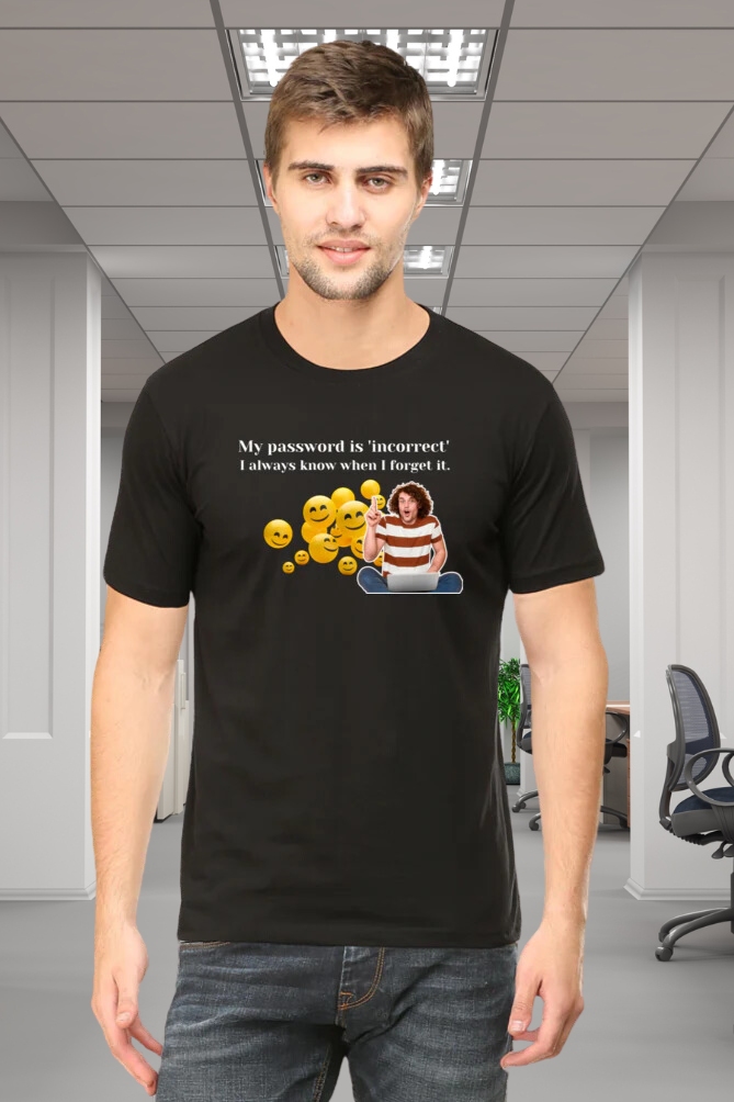 My Password is 'Incorrect' - Funny Tech T-Shirt for Coders and Tech Enthusiasts