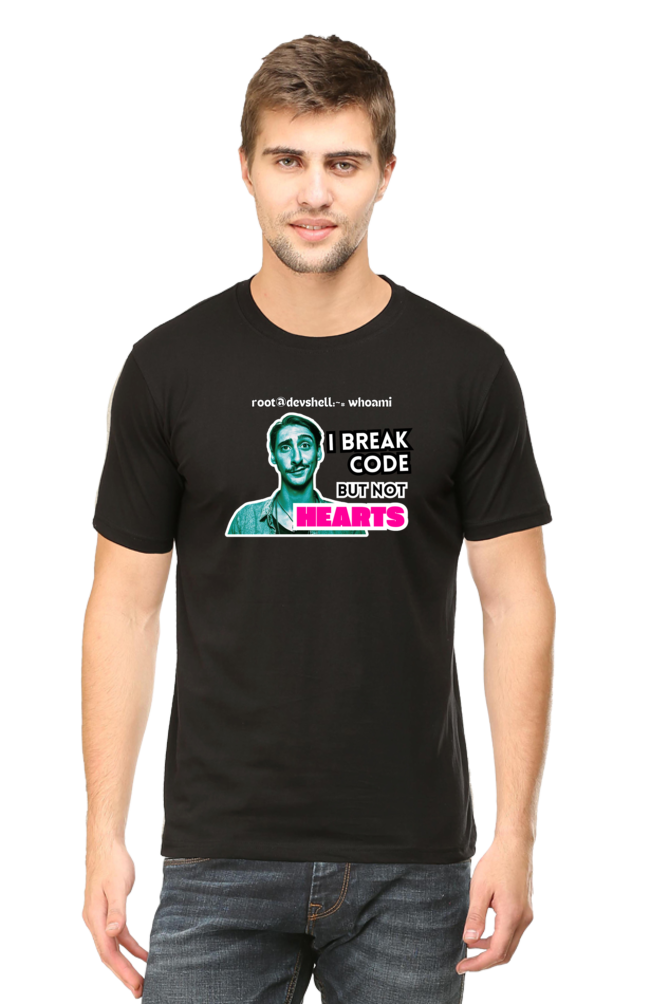 I Break Code But Not Hearts - Funny Programmer T-Shirt for Coders and Tech Lovers