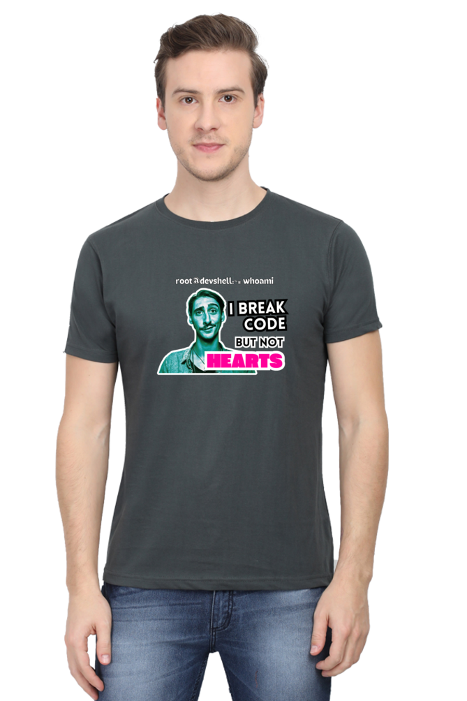 I Break Code But Not Hearts - Funny Programmer T-Shirt for Coders and Tech Lovers