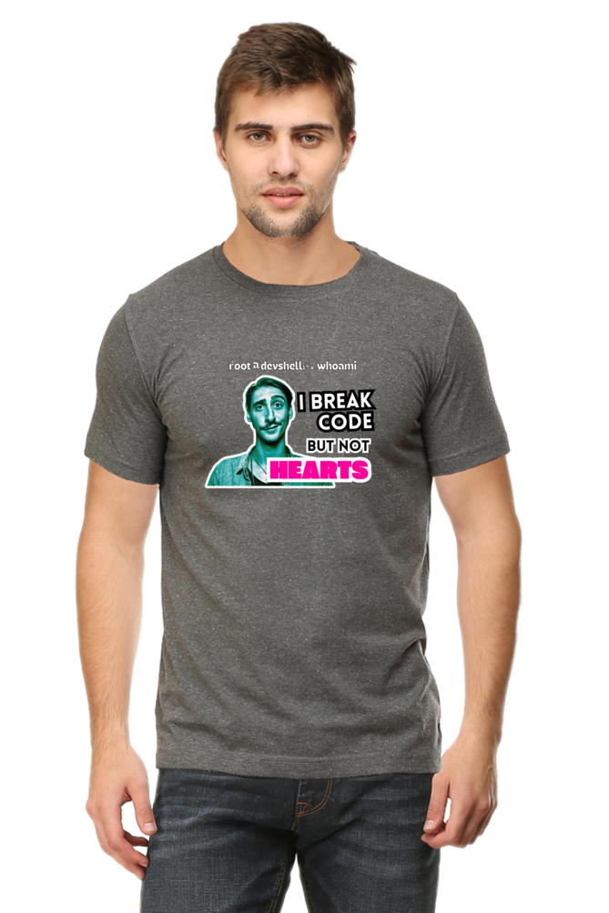 I Break Code But Not Hearts - Funny Programmer T-Shirt for Coders and Tech Lovers