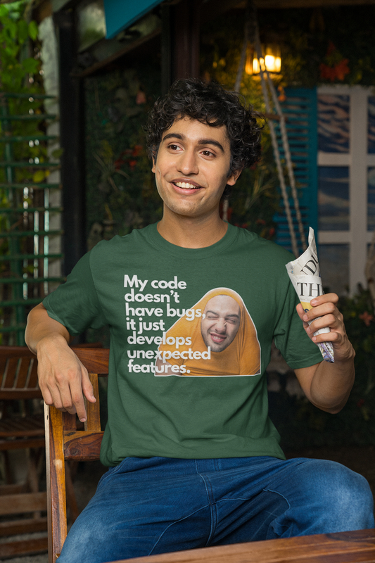 My Code Doesn’t Have Bugs, Just Unexpected Features - Funny Programmer T-Shirt for Coders