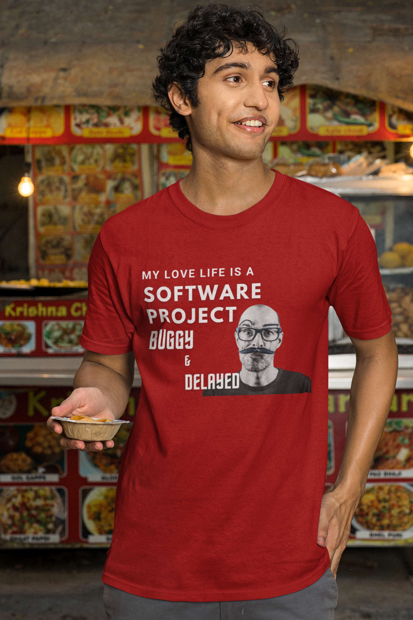 Funny Software Developer T-Shirt - Buggy Love Life Quote - Geek Humor Tee for Men & Women